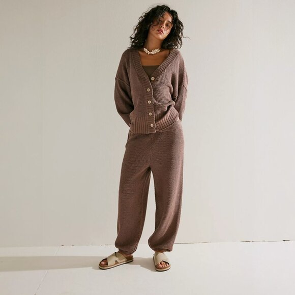 FREE PEOPLE Sweaters - FREE PEOPLE Hailee Cardi Set | Brown 🎉 NWOT